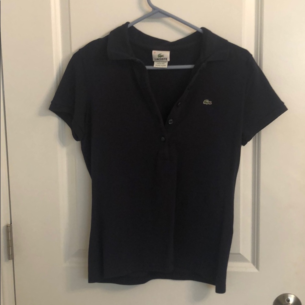 Two Lacoste button down cute fitted preppy shirts